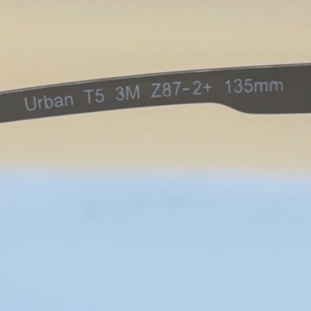 3M Urban T5‎ Titanium Safety Glasses Frames Shiny Light Brown Z87-2+ 135mm